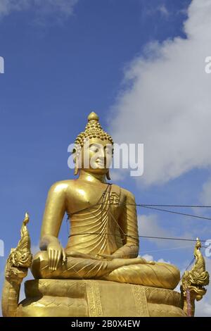 Golden Buddha, Big Buddha-Projekt, Ko Nakkerd, Phuket Island, Südthailand, Südost-Asien, Stockfoto