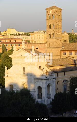 Santa Francesca Romana Kirche, Forum Romanum, Rom, Italien, Südeuropa, Europa, Stockfoto