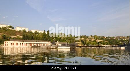 Hafenanlagen, Sewastopol, Krim, Ukraine, Osteuropa, Stockfoto