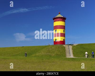 Pilsumer Leuchtturm, Gemeinde Krummhörn, Frisia, Niedersachsen, Deutschland, Stockfoto