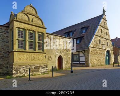 Archivhaus in Rinteln, Weserbergland, Niedersachsen, Deutschland, Stockfoto