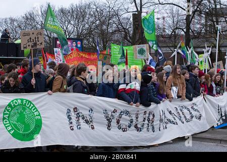 Freitag für Die Künftige Demonstration am 21. Februar 2020 in Hamburg Stockfoto