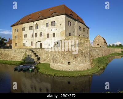 Wasserburg Heldrungen, Kyffhäuserkreis, Thüringen, Deutschland, Stockfoto