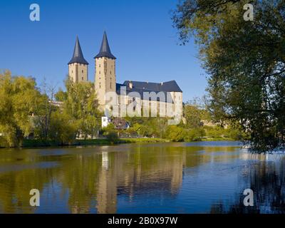 Schloss Rochlitz an der Mulde, Rochitz, Sachsen, Deutschland, Stockfoto