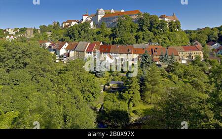 Blick von Protschenberg in die Innenstadt von Bautzen, Sachsen, Deutschland, Stockfoto