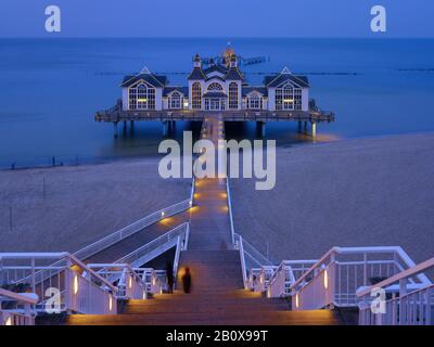 Pier in Sellin, Insel Rügen, Mecklenburg-Vorpommern, Deutschland, Stockfoto
