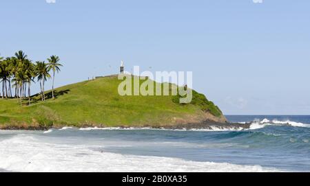 Morro do Cristo Monument, Barra, Salvador da Bahia, Bahia, Brasilien, Südamerika, Stockfoto