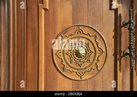 Details, Dekorationen, Al Noor Moschee, Corniche Street, Emirat Sharjah, Vereinigte Arabische Emirate, Arabische Halbinsel, Naher Osten, Stockfoto