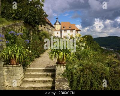 Alte Burg, Dornburger Burgen, Dornburg, Thüringen, Deutschland, Stockfoto