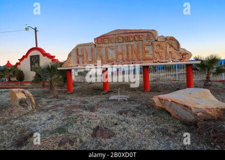 Huachinera, Sonora Mexico. Stadt in den Hochbergen. Bergkette. Huachinera, Sonora Mexico. Pueblo en la Sierra Alta. Sierra (Foto von Luis Gutierrez) Stockfoto