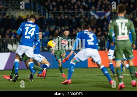 Brescia, Italien, 21. Februar 2020, matteo Politano (ssc neapel) während Brescia gegen Neapel - italienisches Serie-A-Fußballspiel - Credit: LPS/Francesco Scaccianoce/Alamy Live News Stockfoto