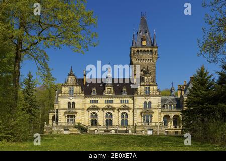 Jagschloss Hummelshain, Saale-Holzland-Kreis bei Kahla, Thüringen, Deutschland, Stockfoto