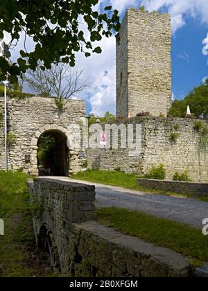 Eckartsburg in Eckartsberga, Sachsen-Anhalt, Deutschland, Stockfoto