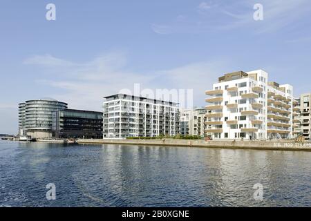 Apartments in Vesterbro, Sydhavnen, Kopenhagen, Dänemark, Stockfoto