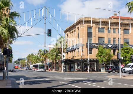 CNR Malop und Moorabool Street, Geelong, Grant County, Victoria, Australien Stockfoto