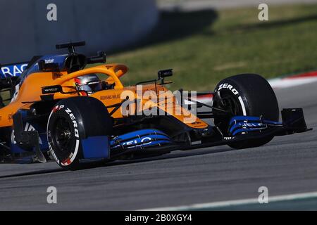 Barcelona, Katalonien, Spanien. Februar 2020. 21. Februar 2020 - Circuit de Barcelona-Catalunya, Montmelo, Spanien - Formel-1-Vorsaison 2020; Carlos Sainz aus Spanien fuhr das (55) McLaren F1 Team MCL35 Renault auf Kurs. Gutschrift: Eric Alonso/ZUMA Wire/Alamy Live News Stockfoto