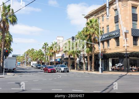 CNR Malop und Moorabool Street, Geelong, Grant County, Victoria, Australien Stockfoto