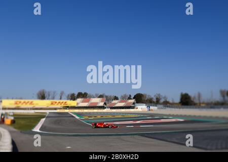 Barcelona, Katalonien, Spanien. Februar 2020. 21. Februar 2020 - Circuit de Barcelona-Catalunya, Montmelo, Spanien - Formel-1-Vorsaison 2020; Sebastian Vettel aus Deutschland fuhr die (5) Scuderia Ferrari SF1000 auf der Strecke. Gutschrift: Eric Alonso/ZUMA Wire/Alamy Live News Stockfoto