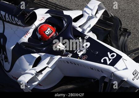 Barcelona, Katalonien, Spanien. Februar 2020. 21. Februar 2020 - Circuit de Barcelona-Catalunya, Montmelo, Spanien - Formel-1-Vorsaison 2020; Daniil Kvyat aus Russland fuhr die (26) Scuderia AlphaTauri AT01 Honda auf der Strecke. Gutschrift: Eric Alonso/ZUMA Wire/Alamy Live News Stockfoto