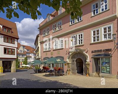 Häuser am Hauptmarkt in Gotha, Thüringen, Deutschland, Stockfoto