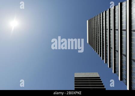 Mundsburg Towers, Hamburg, Deutschland, Stockfoto