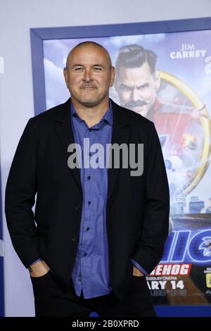 Februar 2020, Westwood, CA, USA: Los ANGELES - 12. FEBRUAR: Tim Miller bei der Special Screening "Sonic The Hedgehog" im Village Theatre am 12. Februar 2020 in Westwood, CA (Credit Image: © Kay Blake/ZUMA Wire) Stockfoto