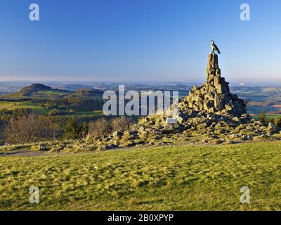 Luftfahrtdenkmal auf der Wasserkuppe, hohe Rhön, Landkreis Fulda, Hessen, Deutschland, Stockfoto