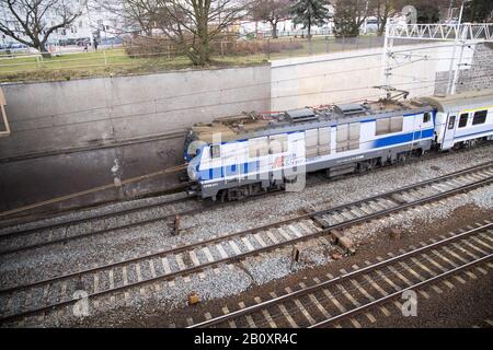 Zug in Gdansk, Polen. Februar 2020 © Wojciech Strozyk / Alamy Stock Photo Stockfoto