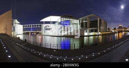 Paul-Löbe-Haus und Marie-Elisabeth-Lüders-Haus, Lichterfest, Berlin, Deutschland, Stockfoto