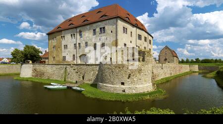 Wasserburg Heldrungen, Kyffhäuserkreis, Thüringen, Deutschland, Stockfoto