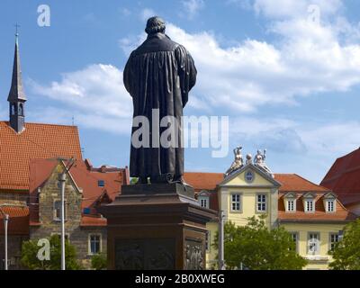 Luther-Denkmal am Anger in Erfurt, Thüringen, Deutschland, Stockfoto