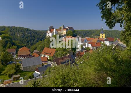 Hohnstein, Schweiz-Ost-Erzgebirge, Sachsen, Deutschland, Stockfoto