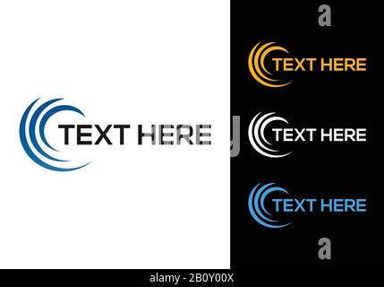 Logo im Spiraldesign. Elemente mit abstraktem Kreis-Drall-Logo Stock Vektor