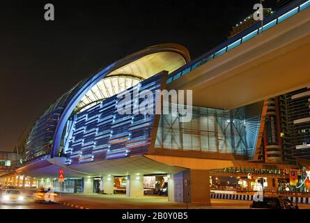 RTA U-Bahnhof, Dubai, Vereinigte Arabische Emirate, Stockfoto