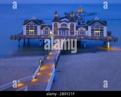 Pier in Sellin, Insel Rügen, Mecklenburg-Vorpommern, Deutschland, Stockfoto