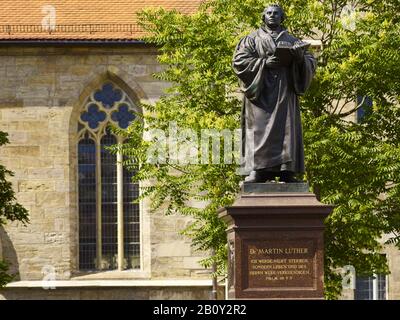 Luther-Denkmal am Anger in Erfurt, Thüringen, Deutschland, Stockfoto