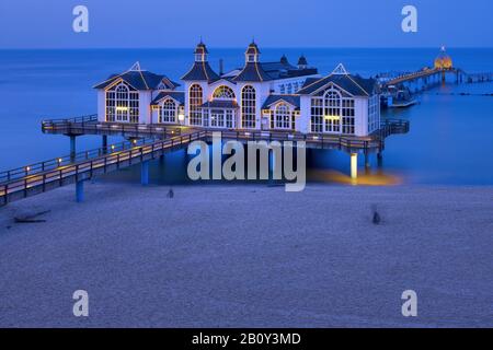 Pier in Sellin, Insel Rügen, Mecklenburg-Vorpommern, Deutschland, Stockfoto