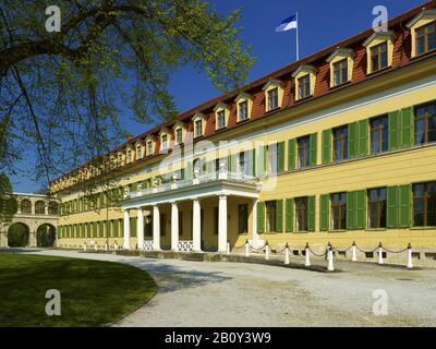 Westflügel von Schloss Sondershausen, Kyffhäuserkreis, Thüringen, Deutschland, Stockfoto