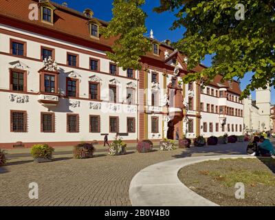 Kurmainzische Statthalterei, heute Kanzleramt in Erfurt, Thüringen, Deutschland, Stockfoto