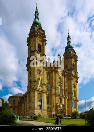 Wallfahrtskirche Vierzehnheiligen, Bad Staffelstein, Oberfranken, Bayern, Deutschland, Stockfoto