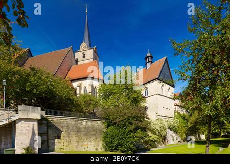 Pfarrkirche St. Johannes Baptista und Annakapelle, Kronach, Oberfranken, Bayern, Deutschland, Stockfoto