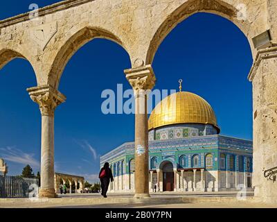 Felsendom auf dem Tempelberg in Jerusalem, Israel,