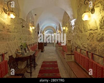 Hotelfoyer im Hotel Gloria in der Altstadt, Jerusalem, Israel, Stockfoto