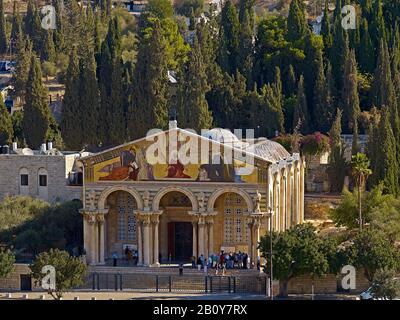 Kirche Aller Nationen auf dem Ölberg in Jerusalem, Israel, Stockfoto