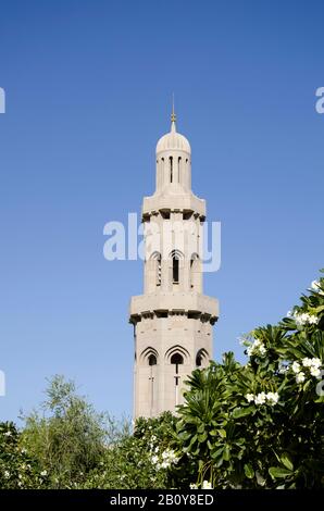 Große Sultan-Qaboos-Moschee in Maskat, Oman, Stockfoto