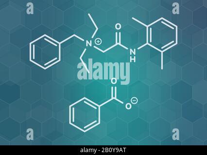 Denatonium benzoate Bittermittel, Abbildung Stockfoto