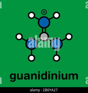 Guanidinium Kation, Illustration Stockfoto