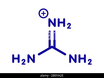 Guanidinium Kation, Illustration Stockfoto