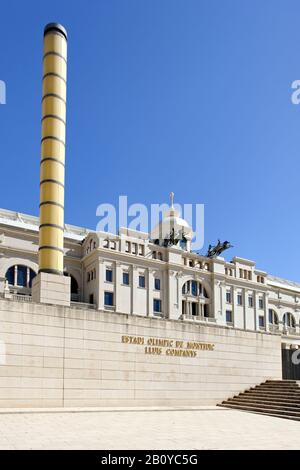 Palau Sant Jordi, Olympischer Park, Montjuic, Barcelona, Spanien, Stockfoto