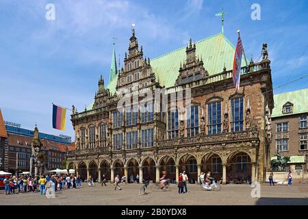 Altes Rathaus in der Hansestadt Bremen, Bremen, Deutschland, Stockfoto